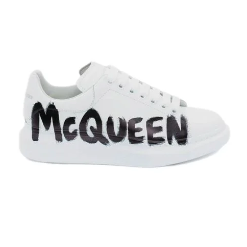 Alexander Mcqueen Oversized – Graffiti White Black