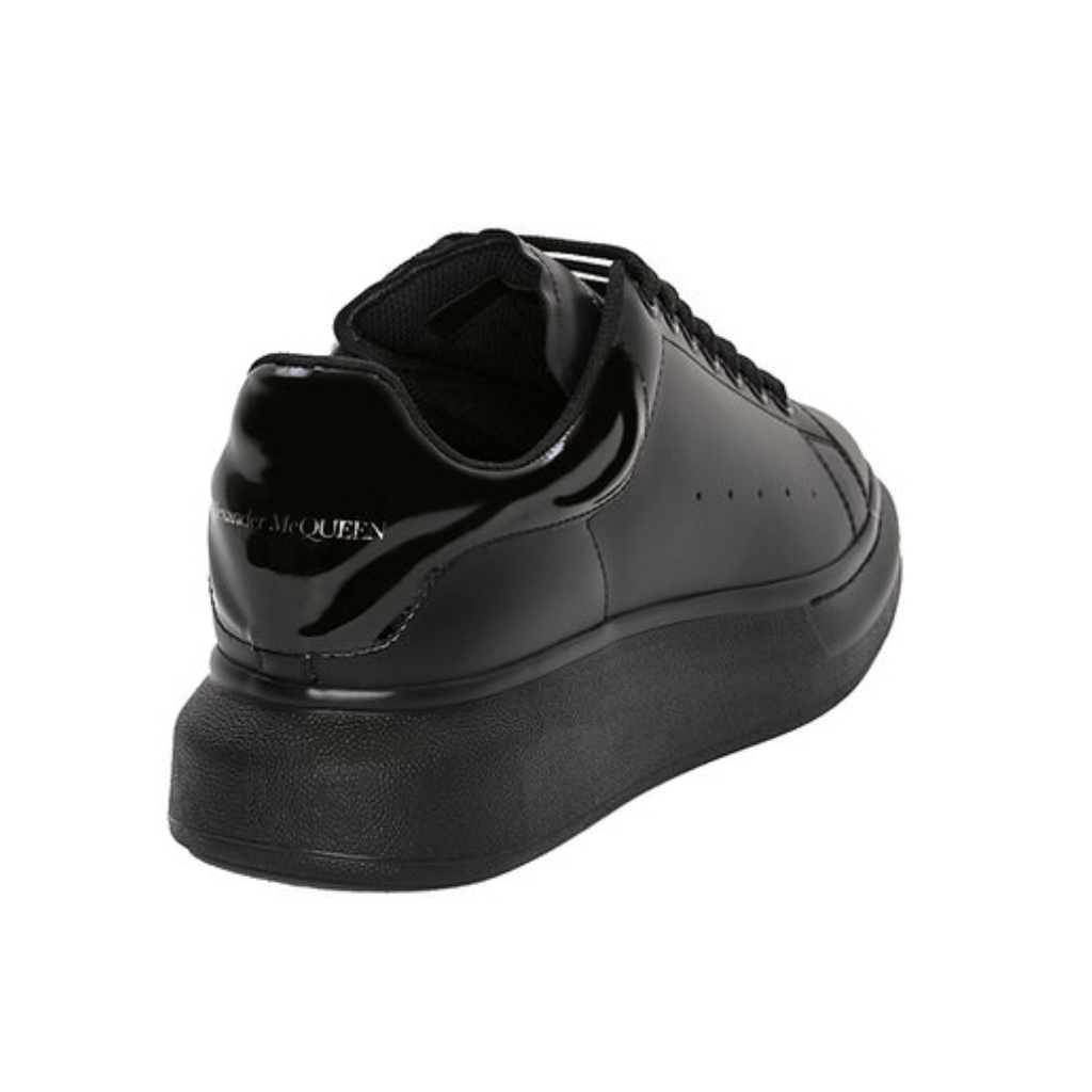 Alexander Mcqueen Oversized – Black Gloss Heel