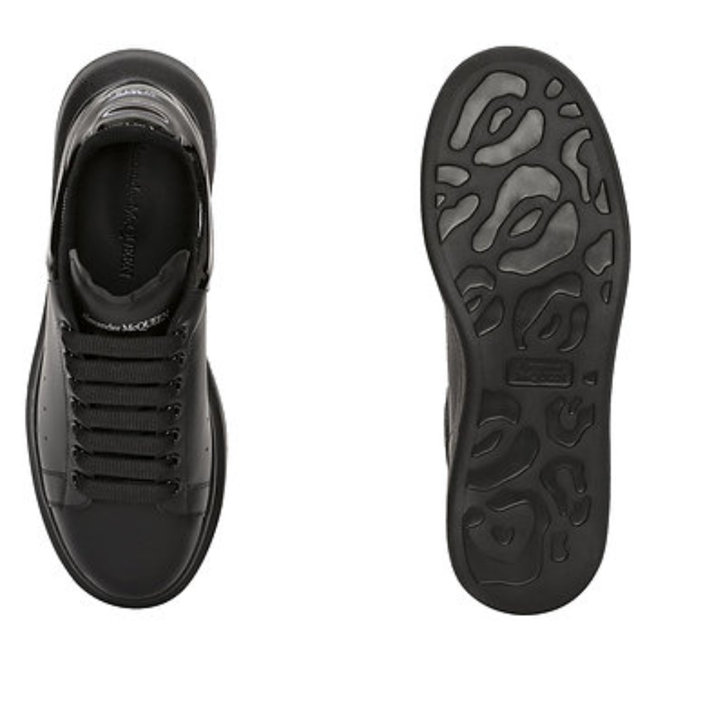 Alexander Mcqueen Oversized – Black Gloss Heel